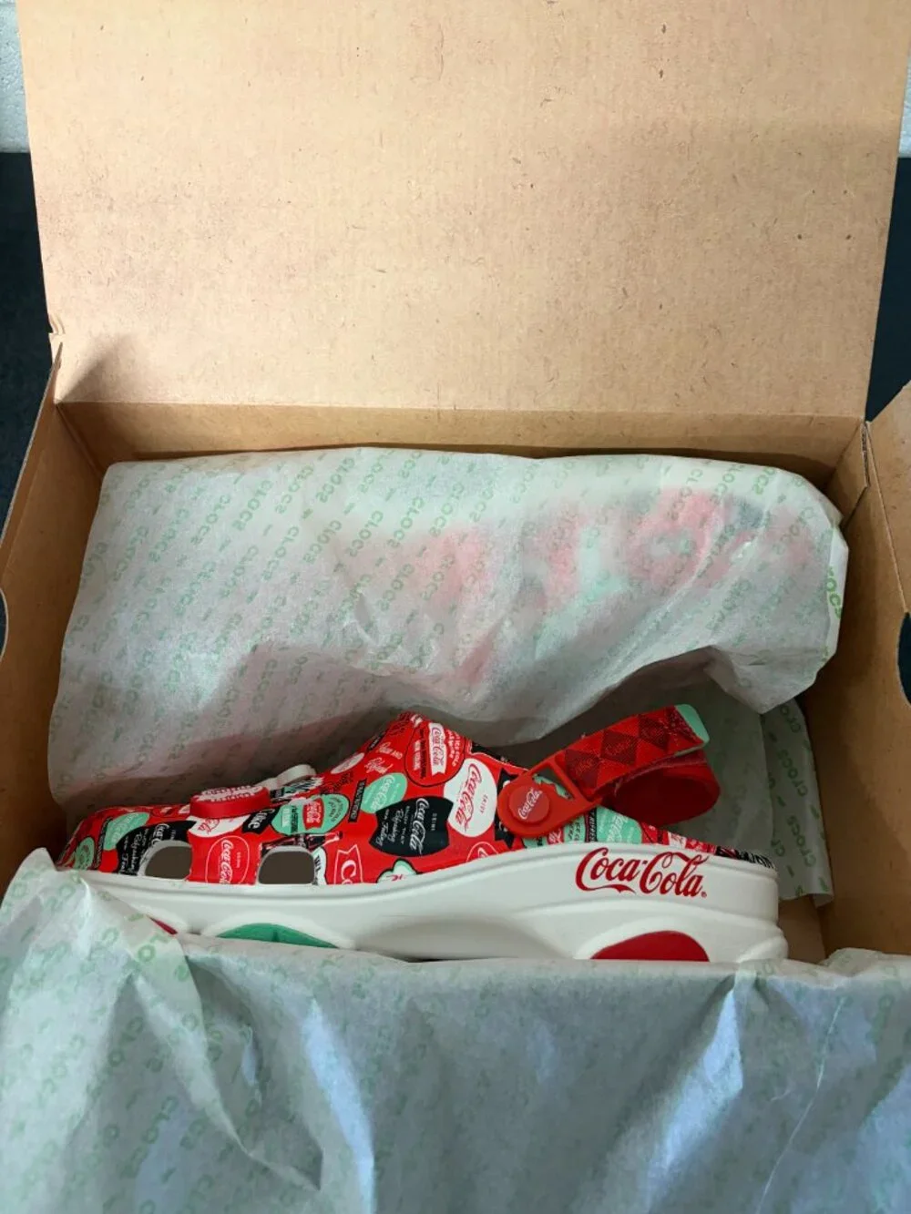 New Crocs Coca Cola Coke All-TerraIn Clog Men’s Size 12 Red / White 209312-100
